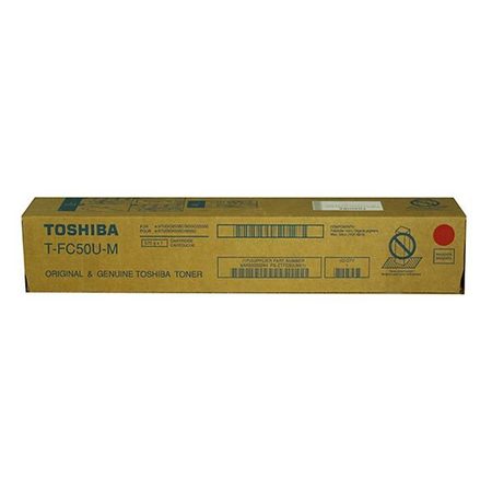 TOSHIBA Toshiba Magenta Toner Cartridge, 28,000 Yield TFC50UM